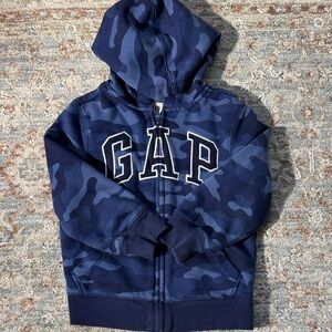 GAP Kids Navy Camouflage Hoodie